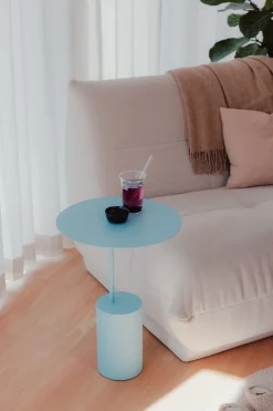Table d'appoint en acier blueberry soda 40cm Ciro - Metallbude