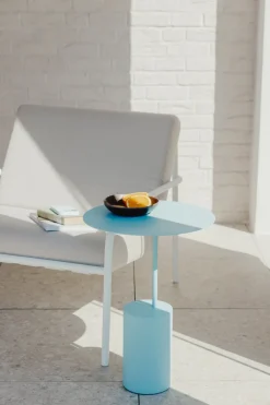 Table d'appoint en acier blueberry soda 40cm Ciro - Metallbude