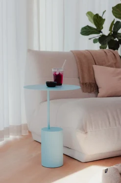 Table d'appoint en acier blueberry soda 40cm Ciro - Metallbude