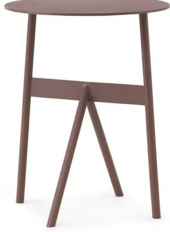 Table d'appoint en acier bordeaux Ø37cm Stook Wine - Normann Copenhagen