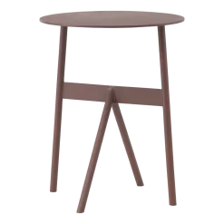 Table d'appoint en acier bordeaux Ø37cm Stook Wine - Normann Copenhagen