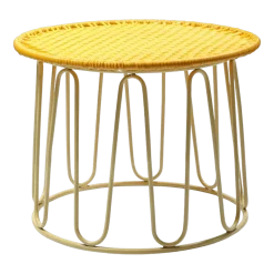 Table d'appoint en acier jaune Circo - Ames