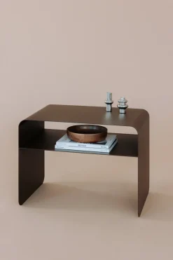 Table d'appoint en acier marron 60x40cm Cosmo - Metallbude