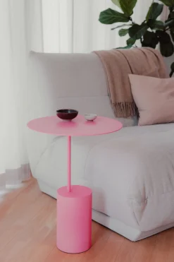 Table d'appoint en acier pink lemonade 40cm Ciro - Metallbude