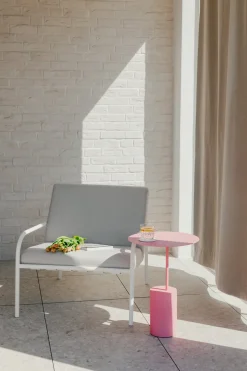 Table d'appoint en acier pink lemonade 40cm Ciro - Metallbude