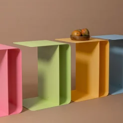 Table d'appoint en acier pink lemonade 60x40cm Cosmo - Metallbude