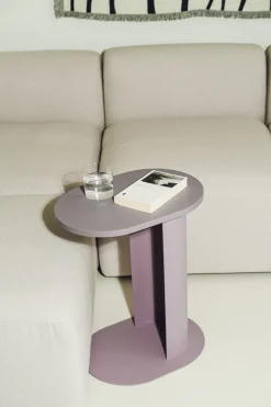 Table d'appoint en acier terracotta blush 58cm Nuno - noo.ma