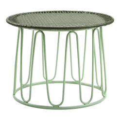 Table d'appoint en acier vert Circo - Ames