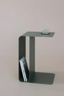 Table d'appoint en acier vert 60x40cm Cosmo - Metallbude