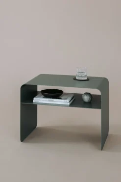Table d'appoint en acier vert 60x40cm Cosmo - Metallbude