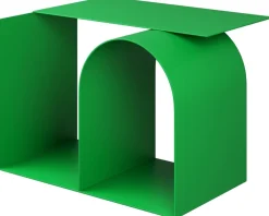 Table d'appoint en acier vert 53x43x37cm Glyph - Hem