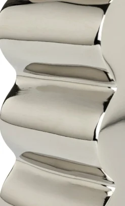 Table d'appoint en aluminium argenté 45cm Curves - Zuiver