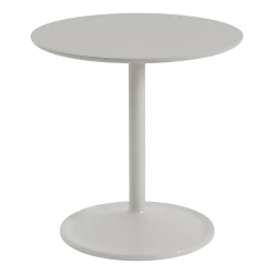 Table d'appoint en aluminium et linoléum gris 48x48cm Soft - Muuto