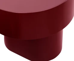 Table d'appoint en bois bordeaux 49x50cm Stump - Hem