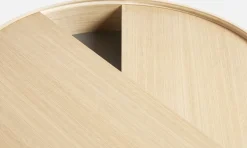 Table d'appoint en bois de chêne huilé 42x45cm Arc - Woud