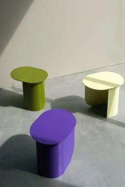 Table d'appoint en bois de hêtre vert 32x44x40cm Plateau - Fest Amsterdam
