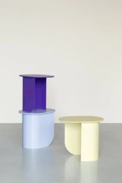 Table d'appoint en bois de hêtre violet 32x44x40cm Plateau - Fest Amsterdam