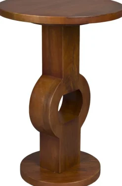 Table d'appoint en bois de manguier 36x53cm Tondo - Dutchbone