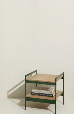 Table d'appoint en bois et métal vert Jaunty - Hübsch