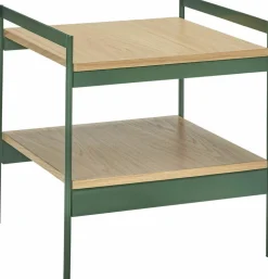 Table d'appoint en bois et métal vert Jaunty - Hübsch