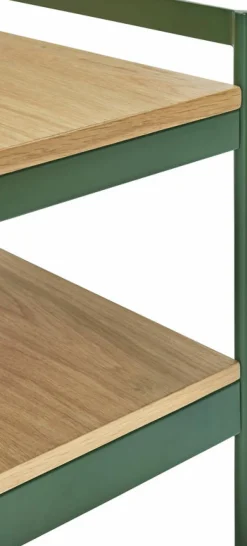 Table d'appoint en bois et métal vert Jaunty - Hübsch