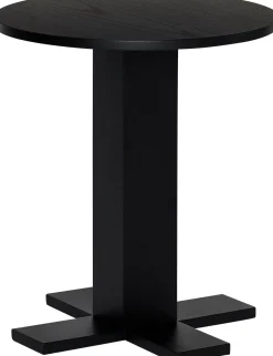 Table d'appoint en bois noir 45xh50cm Koohi - Hübsch