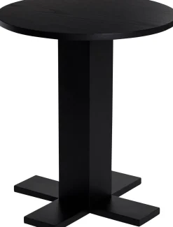 Table d'appoint en bois noir 45xh50cm Koohi - Hübsch