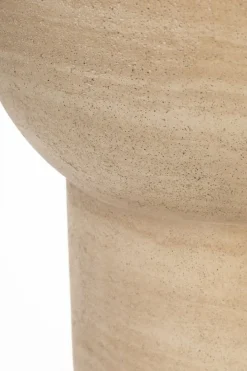 Table d'appoint en béton effet travertin sable 46cm Noble - Zuiver
