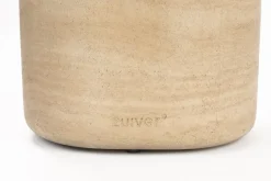 Table d'appoint en béton effet travertin sable 46cm Noble - Zuiver