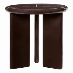 Table d'appoint en béton et fibre de verre marron 47x45cm Deya - Ferm living