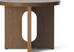 Table d'appoint en chêne massif teinté foncé 40 x 50 cm Androgyne - Audo