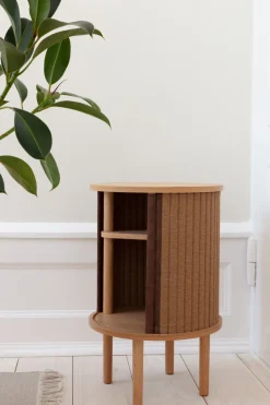 Table d'appoint en chêne naturel beige 59,3 x 38 cm Audacious - UMAGE