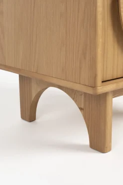 Table d'appoint en chêne naturel 55cm Groove - Zuiver