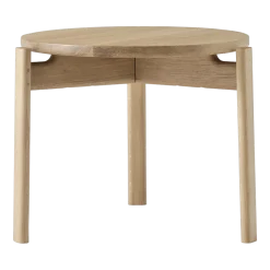 Table d'appoint en chêne naturel 60 x 43 cm Passage - Audo