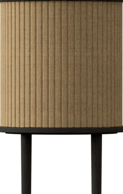 Table d'appoint en chêne noir et beige 59,3 x 38 cm Audacious - UMAGE