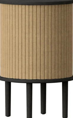 Table d'appoint en chêne noir et beige 59,3 x 38 cm Audacious - UMAGE