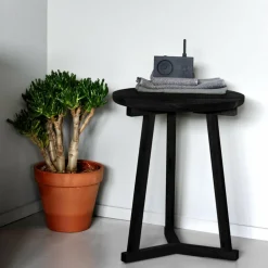 Table d'appoint en chêne noir S Tripod - Ethnicraft Accessories