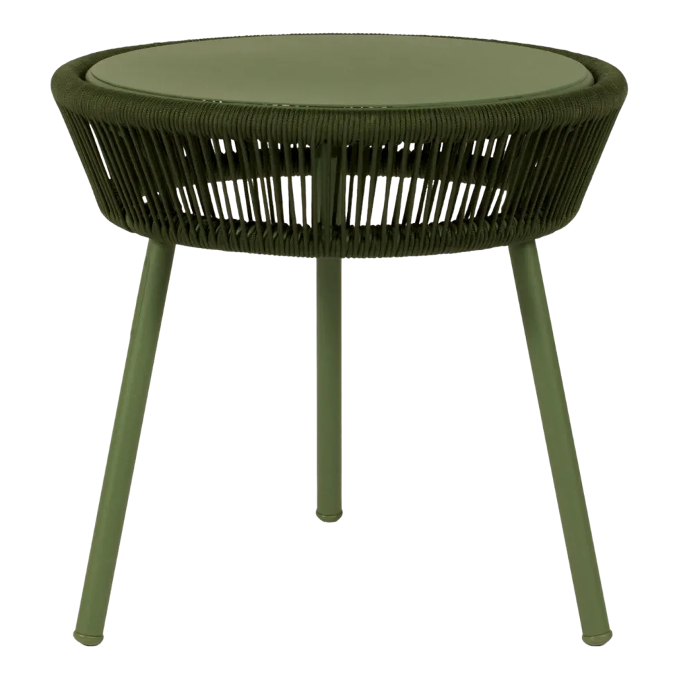 Table d'appoint en corde vert 51 x 51 cm Loop - Vincent Sheppard