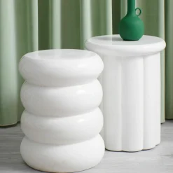 Table d'appoint en céramique blanc Chubby - Pols Potten