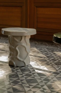 Table d'appoint en grès gris 39x35x40cm Mena - Serax