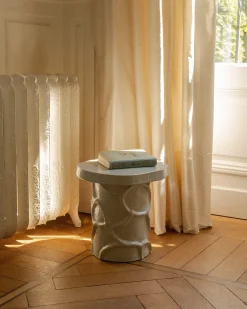 Table d'appoint en grès gris 39x35x40cm Mena - Serax