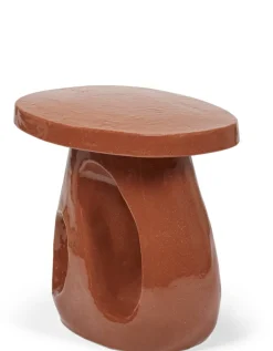 Table d'appoint en grès rust 52x37x45cm Amé - Serax