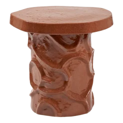 Table d'appoint en grès rust 39x35x40cm Mena - Serax