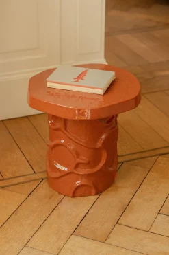 Table d'appoint en grès rust 39x35x40cm Mena - Serax