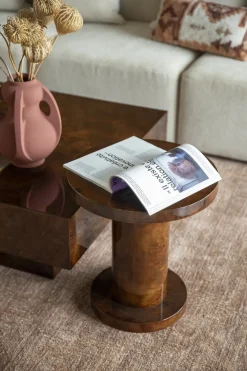 Table d'appoint en hêtre 46x51cm Quin - Dutchbone