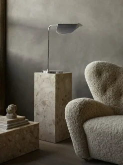 Table d'appoint en marbre kunis breccia 30 x 75 cm Plinth Pedestal - Audo