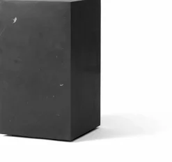 Table d'appoint en marbre noir 51 x 30 cm Plinth Tall - Audo