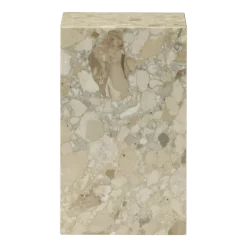 Table d'appoint en marbre sable 51 x 30 cm Plinth Tall - Audo
