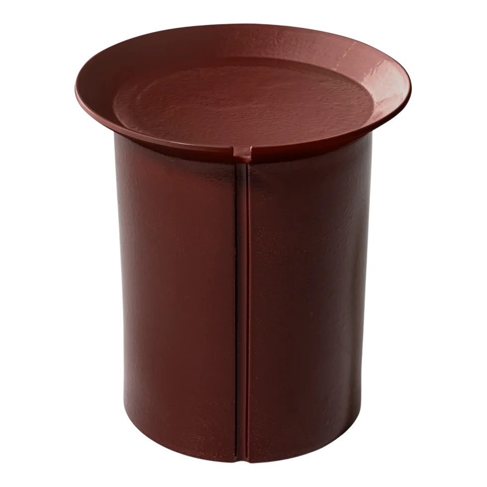Table d'appoint en millgres rouge Brise 43 - Gervasoni
