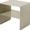 Table d'appoint en métal blanc crème 45x56x52cm Shb - Home Design